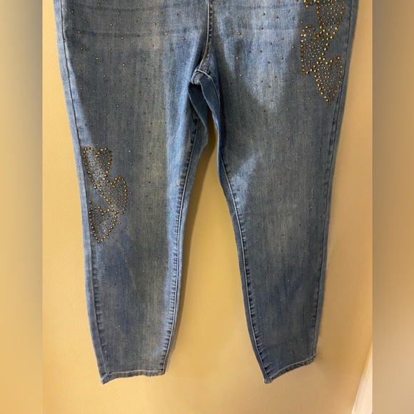 Frank Lyman jeans with sparkle gem accents - size XL - NWT - Picture 7 of 12